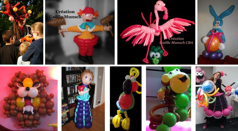 Sculpture sur ballons, animations contes, maquillage artisitique